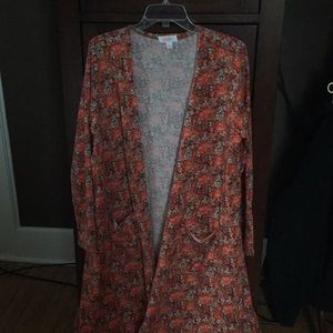 Large lularoe Sarah cardigan EUC worn a few times